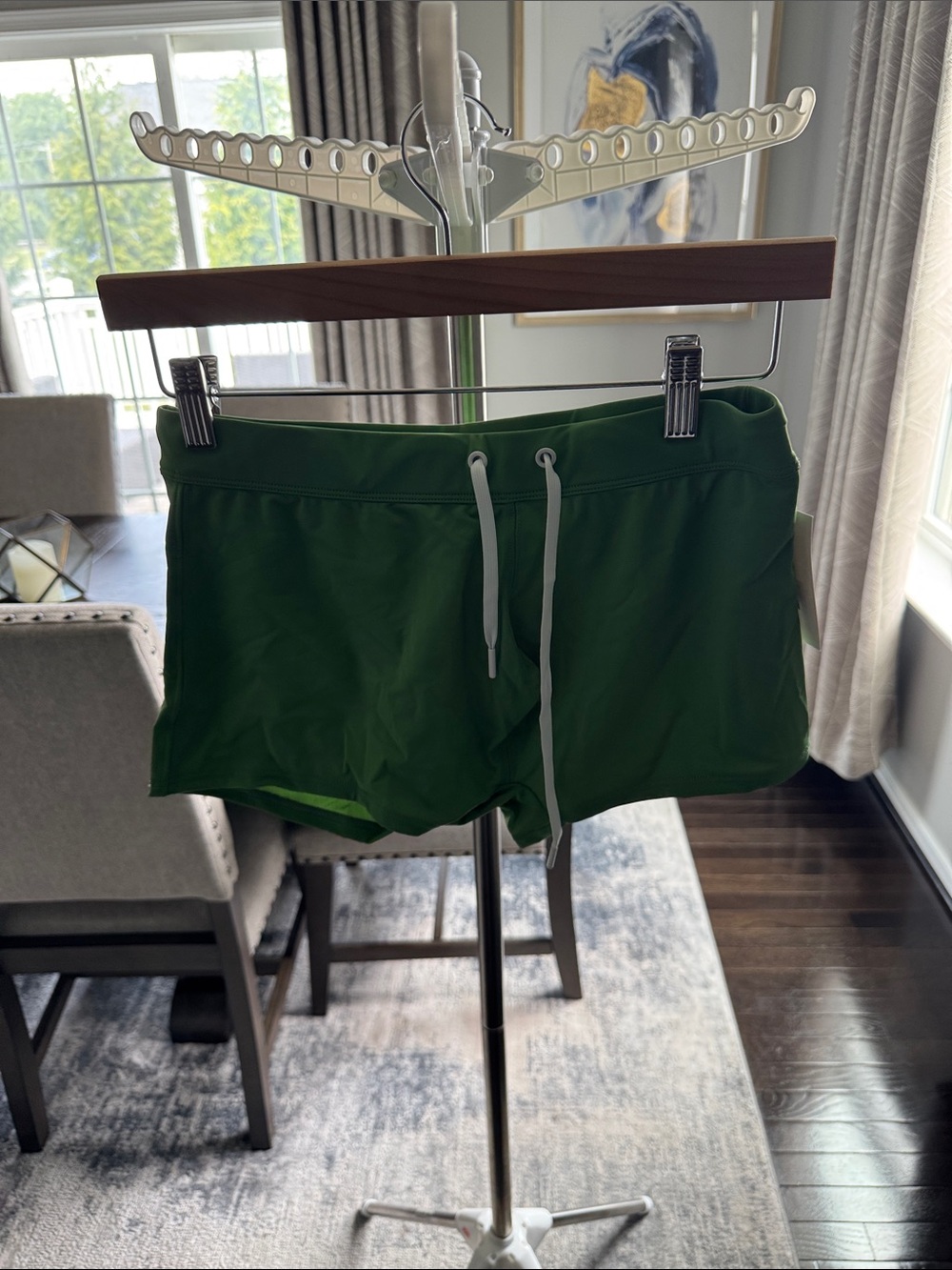 2xist Men's Green Swim Trunks